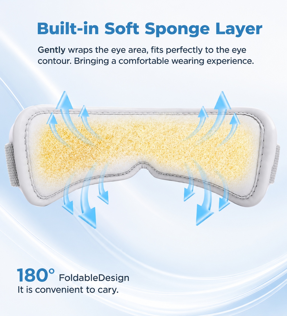 Veluna™ Smart Eye Massager with Heat & Bluetooth