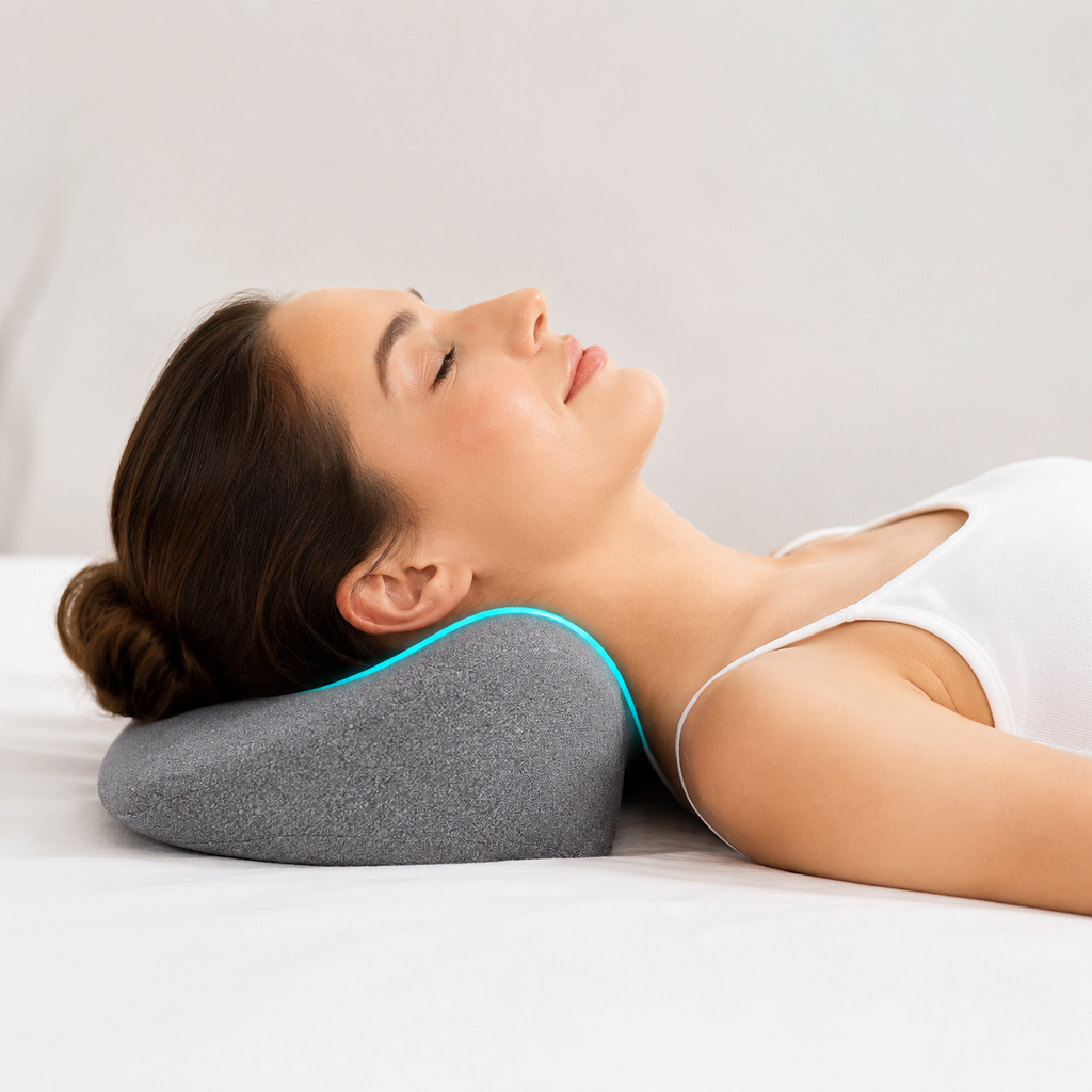 DeepSleep Neck Relaxer | Ergonomic Memory Foam Support Pillow