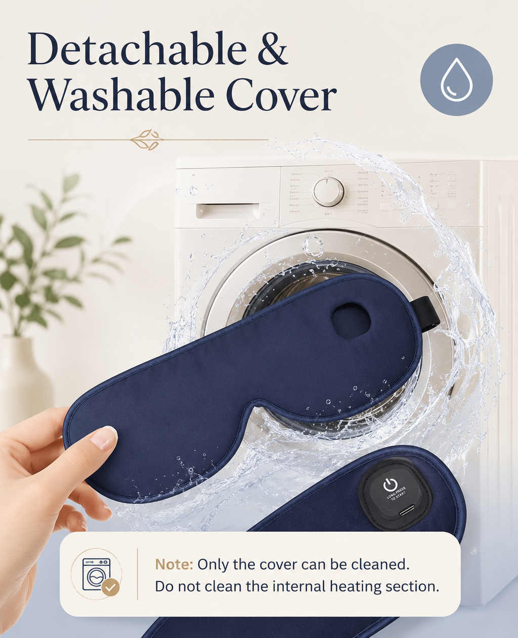 Veluna Heated Sleep Mask | Cordless Eye Relief & Deep Sleep Therapy