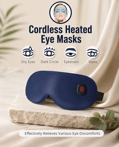 Veluna Heated Sleep Mask | Cordless Eye Relief & Deep Sleep Therapy