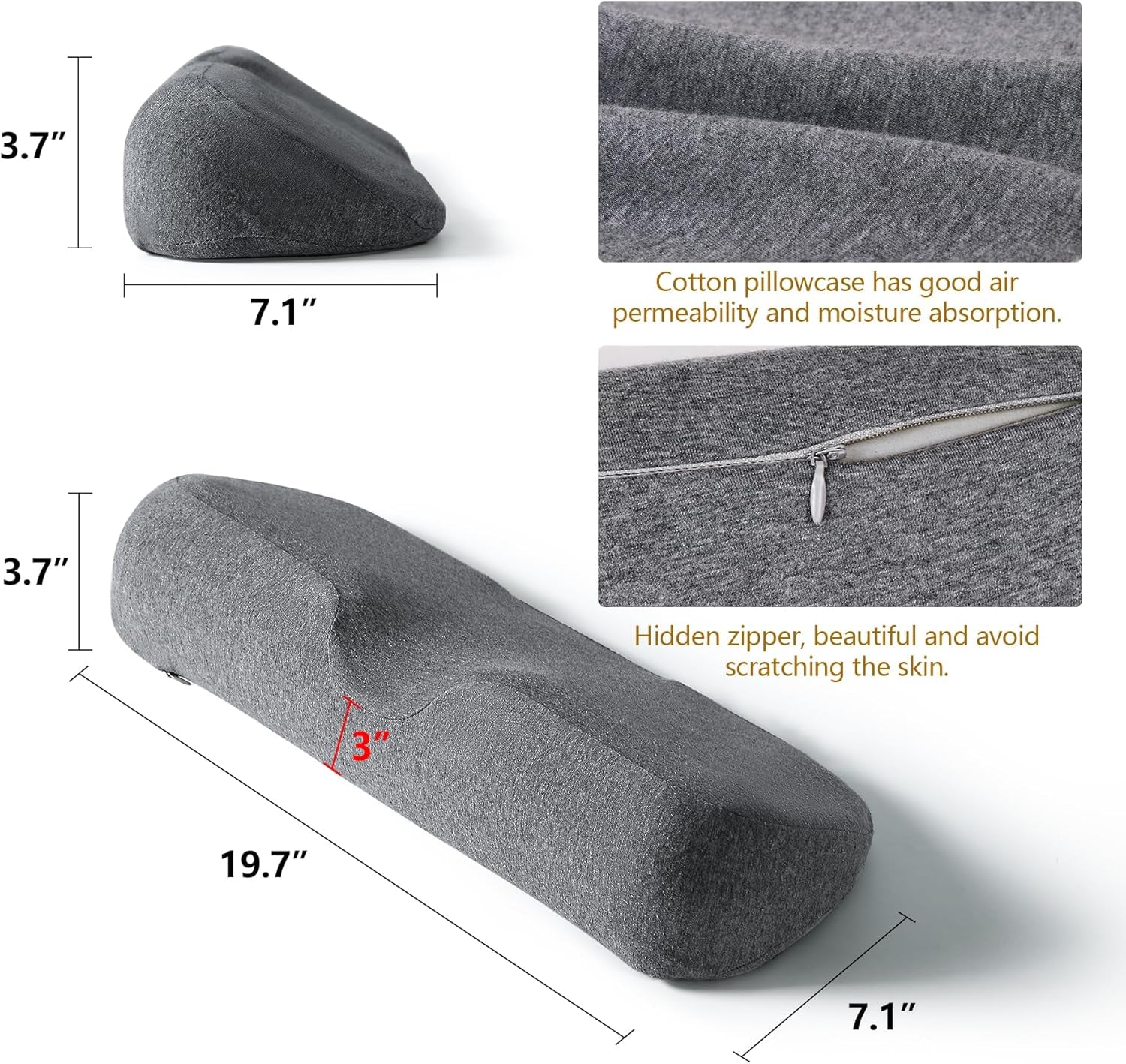 DeepSleep Neck Relaxer | Ergonomic Memory Foam Support Pillow