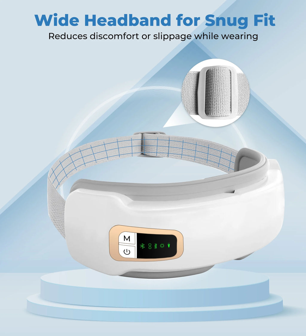 Veluna™ Smart Eye Massager with Heat & Bluetooth